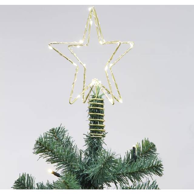 Billede af Nordic Winter 3D Julestjerne Guld Juletræspynt 25cm